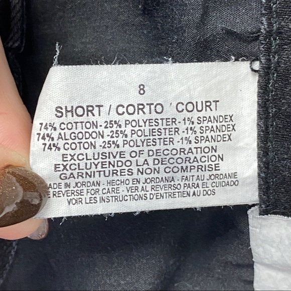 Nine‎ West Black West End Bootcut Jeans Women's 8/28 Short Button Flap Pockets - Picture 10 of 11